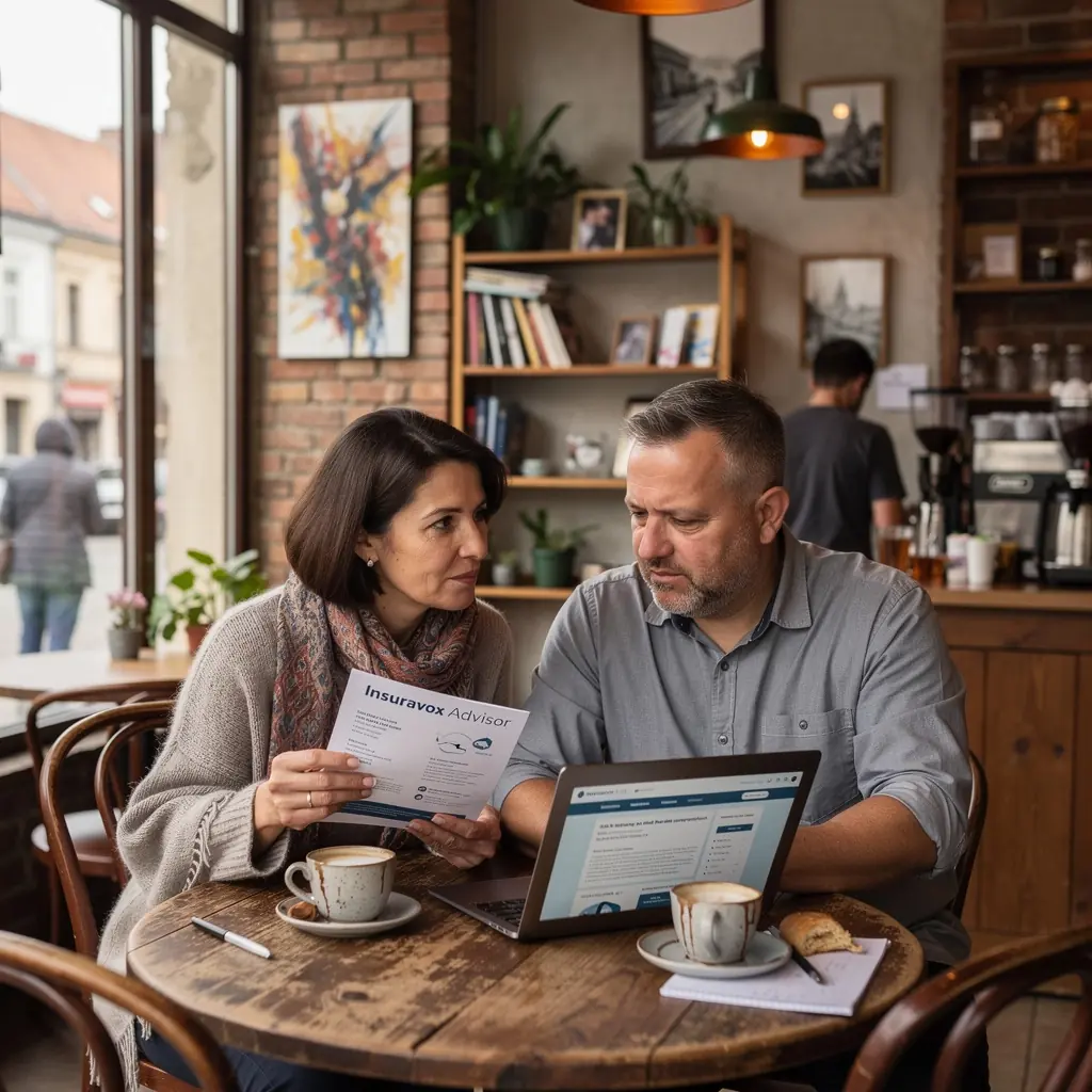 Imagine a unui calculator cu un site de comparație a prețurilor pentru asigurările auto deschis pe ecran.